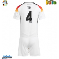 Tyskland Jonathan Tah #4 Hjemmedraktsett Barn EM 2024 Kortermet (+ Korte bukser)